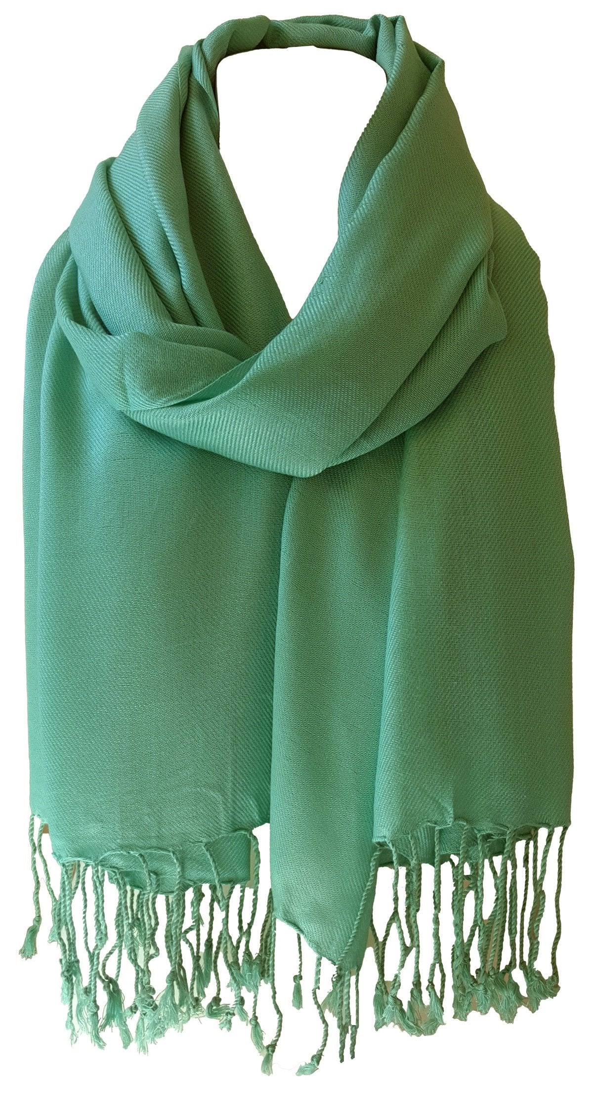 World of Shawls Unisex Plain Pashmina Scarf Shawl Stole Wrap 100% Viscose