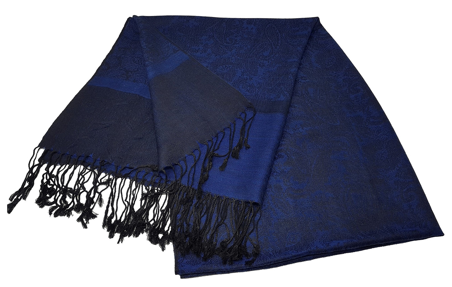World of Shawls Jacquard Paisley Design Soft Pashmina Feel Scarf Stole Wrap Luxurious and Warm