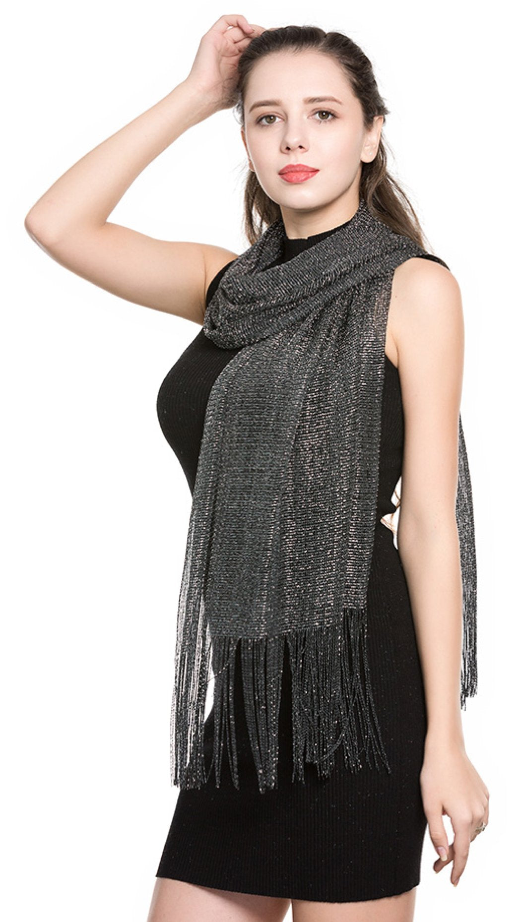 World of Shawls Scarf Wrap for Evening Dresses - Sheer Bridal Women's Scarves for Prom, Wedding, Party