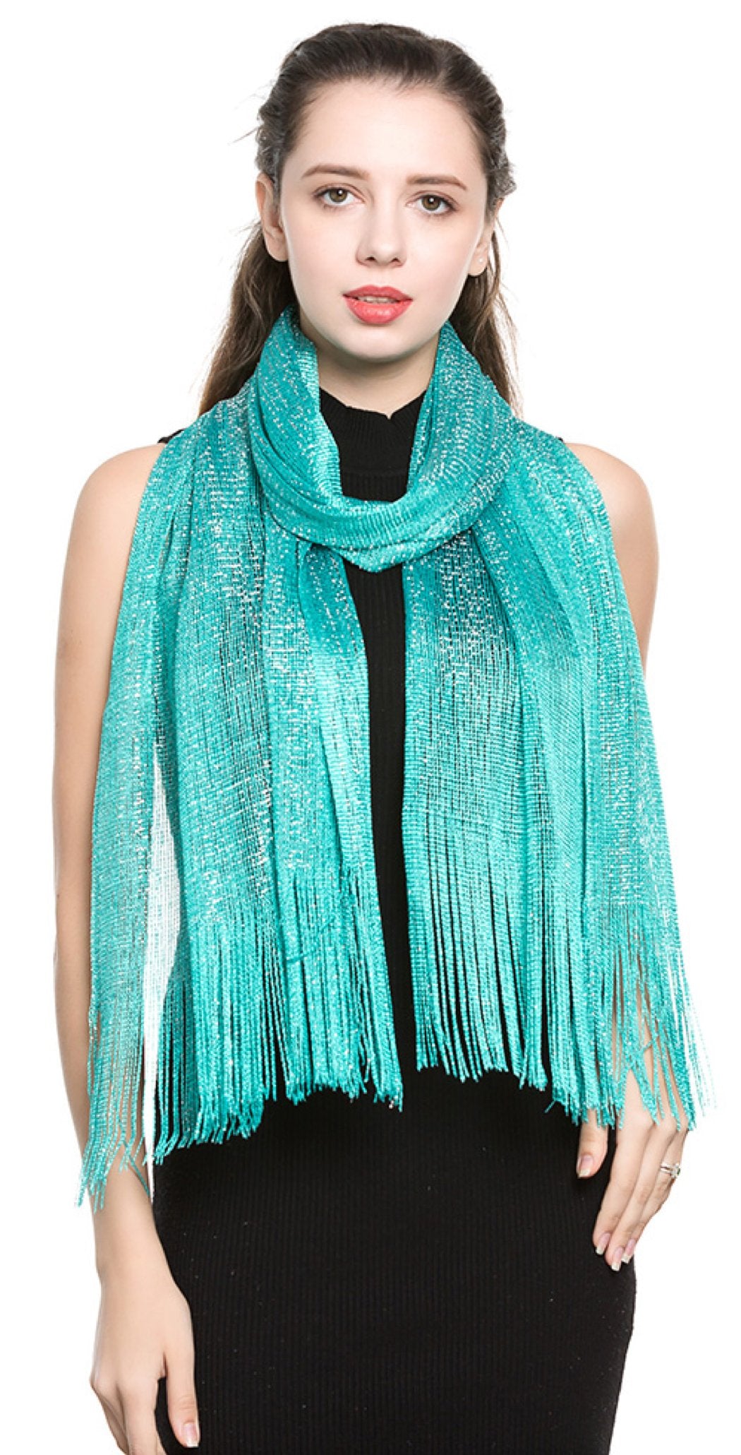 World of Shawls Scarf Wrap for Evening Dresses - Sheer Bridal Women's Scarves for Prom, Wedding, Party