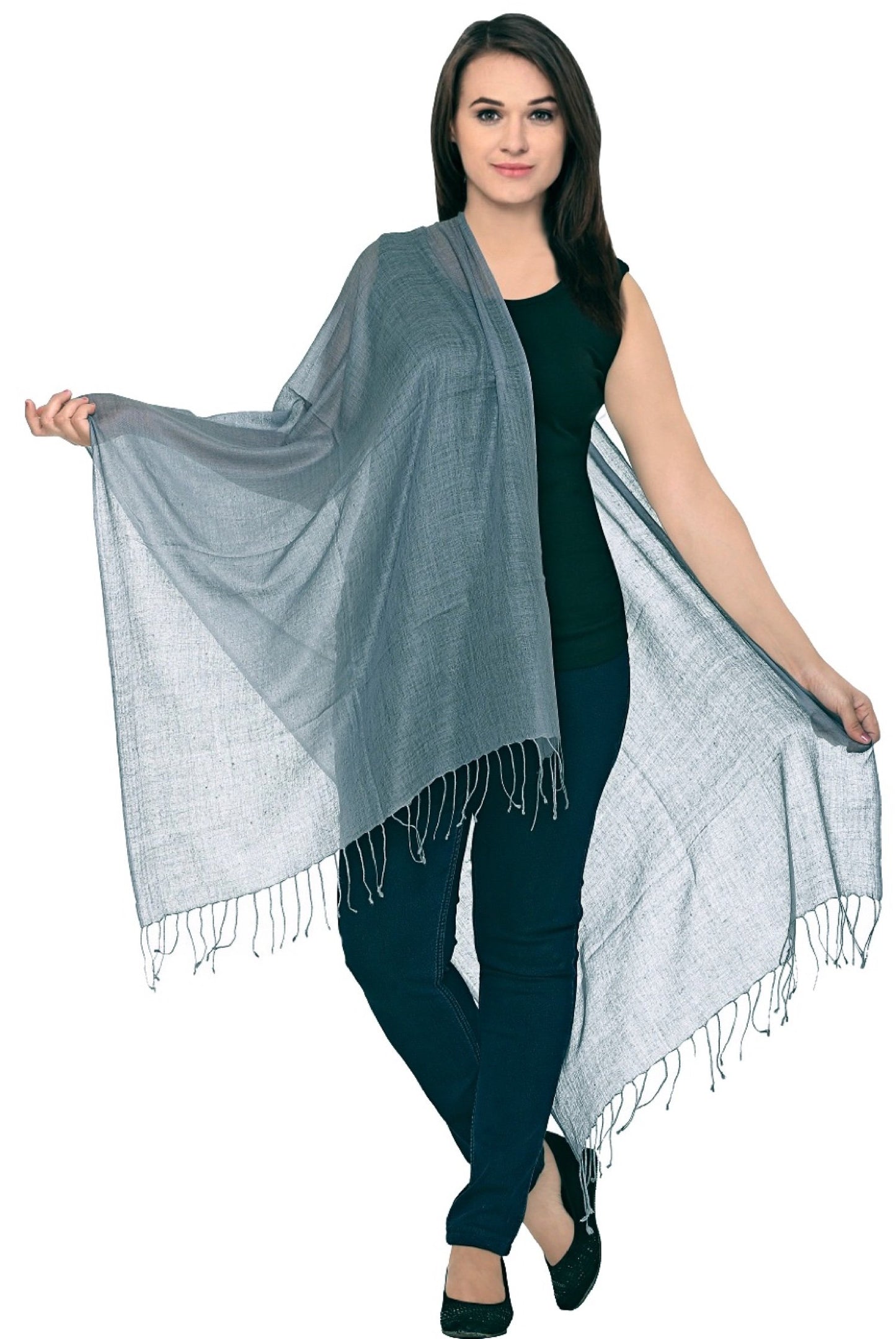 World of Shawls Luxurious Kashmiri 100% Fine Wool Pashmina Shawl Wrap Scarf - 30 Colours Available