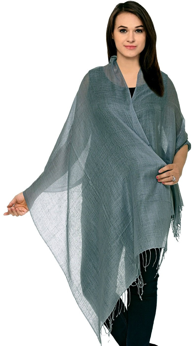 World of Shawls Luxurious Kashmiri 100% Fine Wool Pashmina Shawl Wrap Scarf - 30 Colours Available