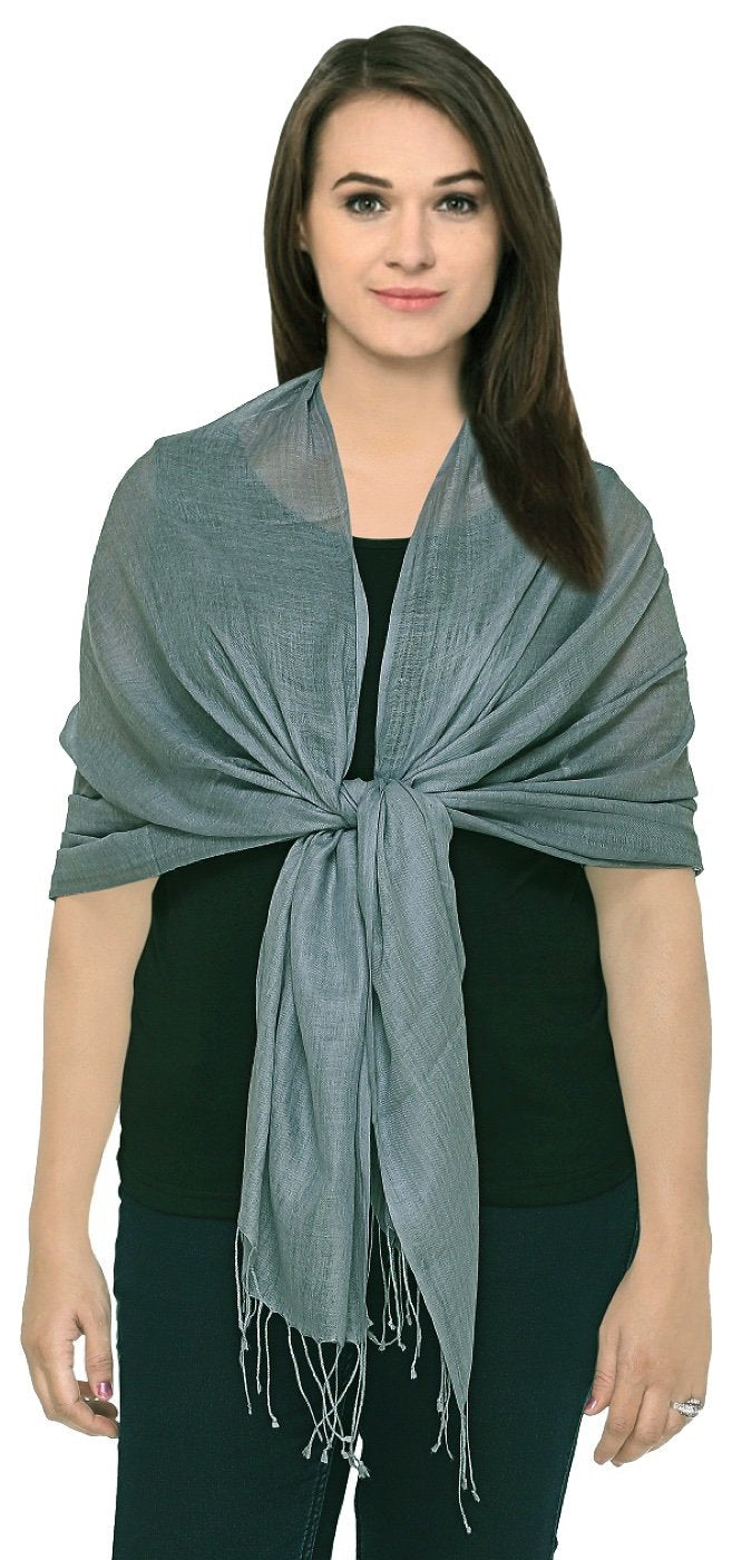 World of Shawls Luxurious Kashmiri 100% Fine Wool Pashmina Shawl Wrap Scarf - 30 Colours Available