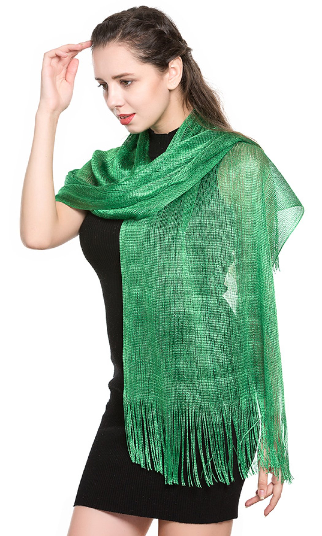 World of Shawls Scarf Wrap for Evening Dresses - Sheer Bridal Women's Scarves for Prom, Wedding, Party