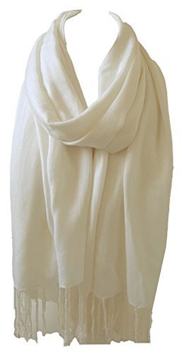 World of Shawls Unisex Plain Pashmina Scarf Shawl Stole Wrap 100% Viscose