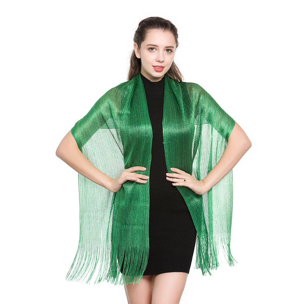 World of Shawls Scarf Wrap for Evening Dresses - Sheer Bridal Women's Scarves for Prom, Wedding, Party