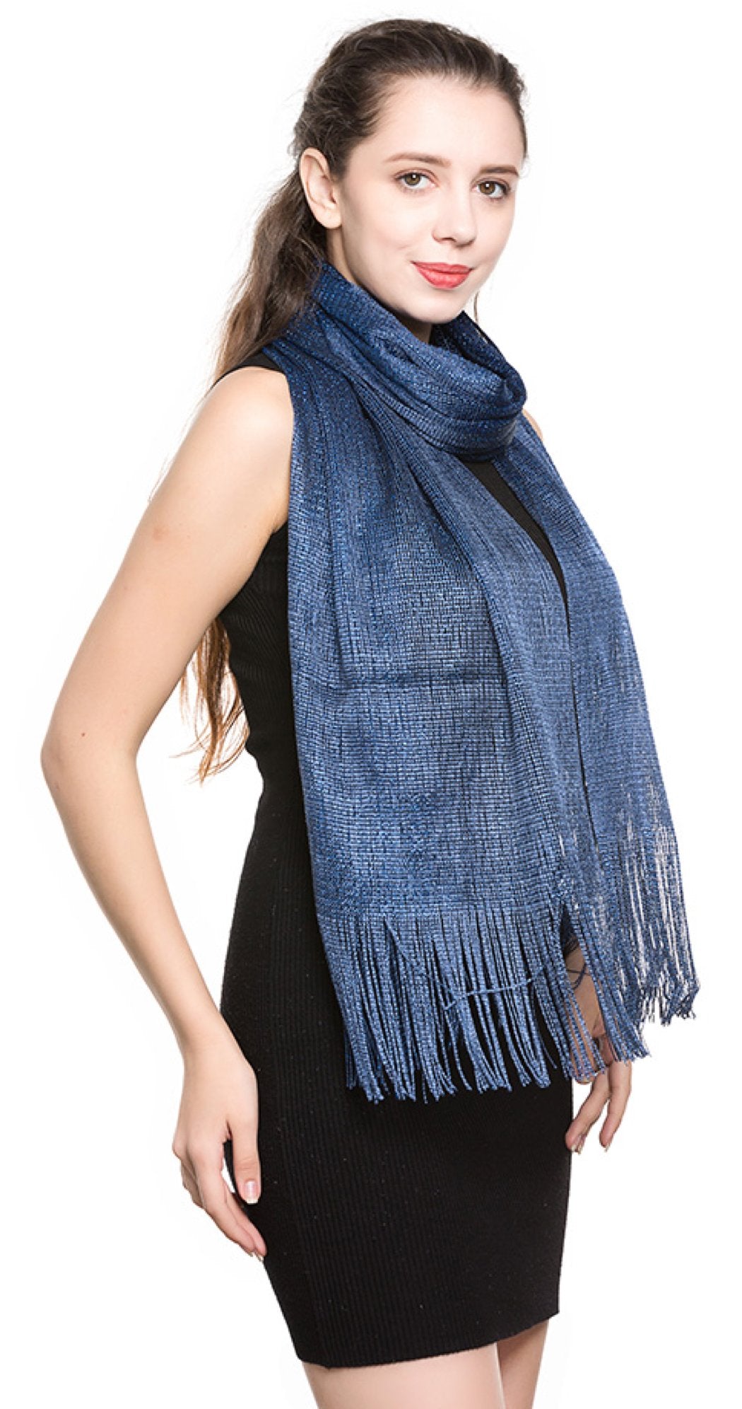 World of Shawls Scarf Wrap for Evening Dresses - Sheer Bridal Women's Scarves for Prom, Wedding, Party