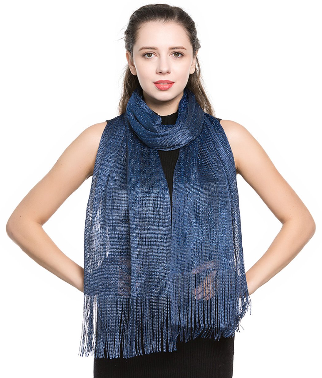 World of Shawls Scarf Wrap for Evening Dresses - Sheer Bridal Women's Scarves for Prom, Wedding, Party