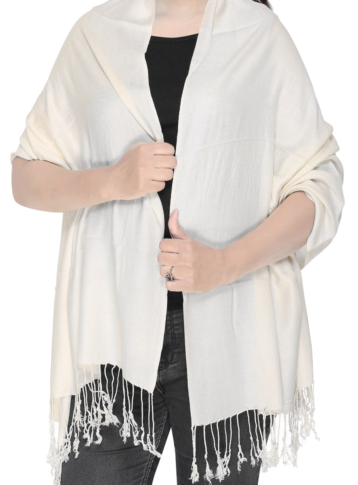 World of Shawls Plain Pashmina Scarf Hijab Shawl Stole Wrap Viscose