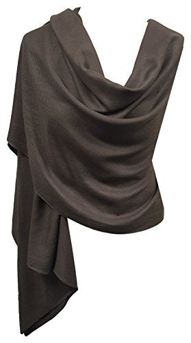 World of Shawls Pashmina To Go Unisex Extra Large Plain Pashmina Scarf Shawl Stole Wrap High Quality 100% Viscose