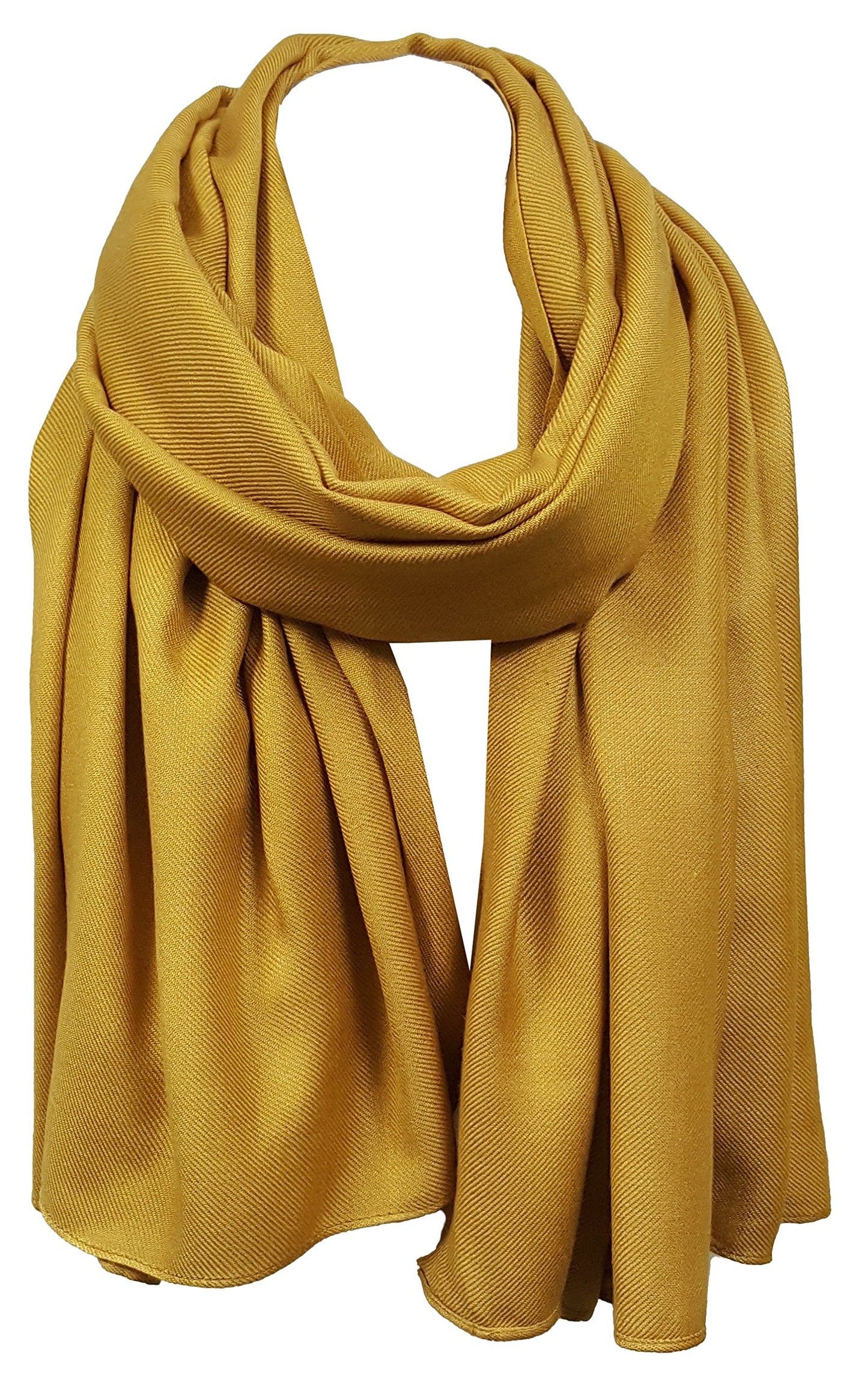 World of Shawls Pashmina To Go Unisex Extra Large Plain Pashmina Scarf Shawl Stole Wrap High Quality 100% Viscose