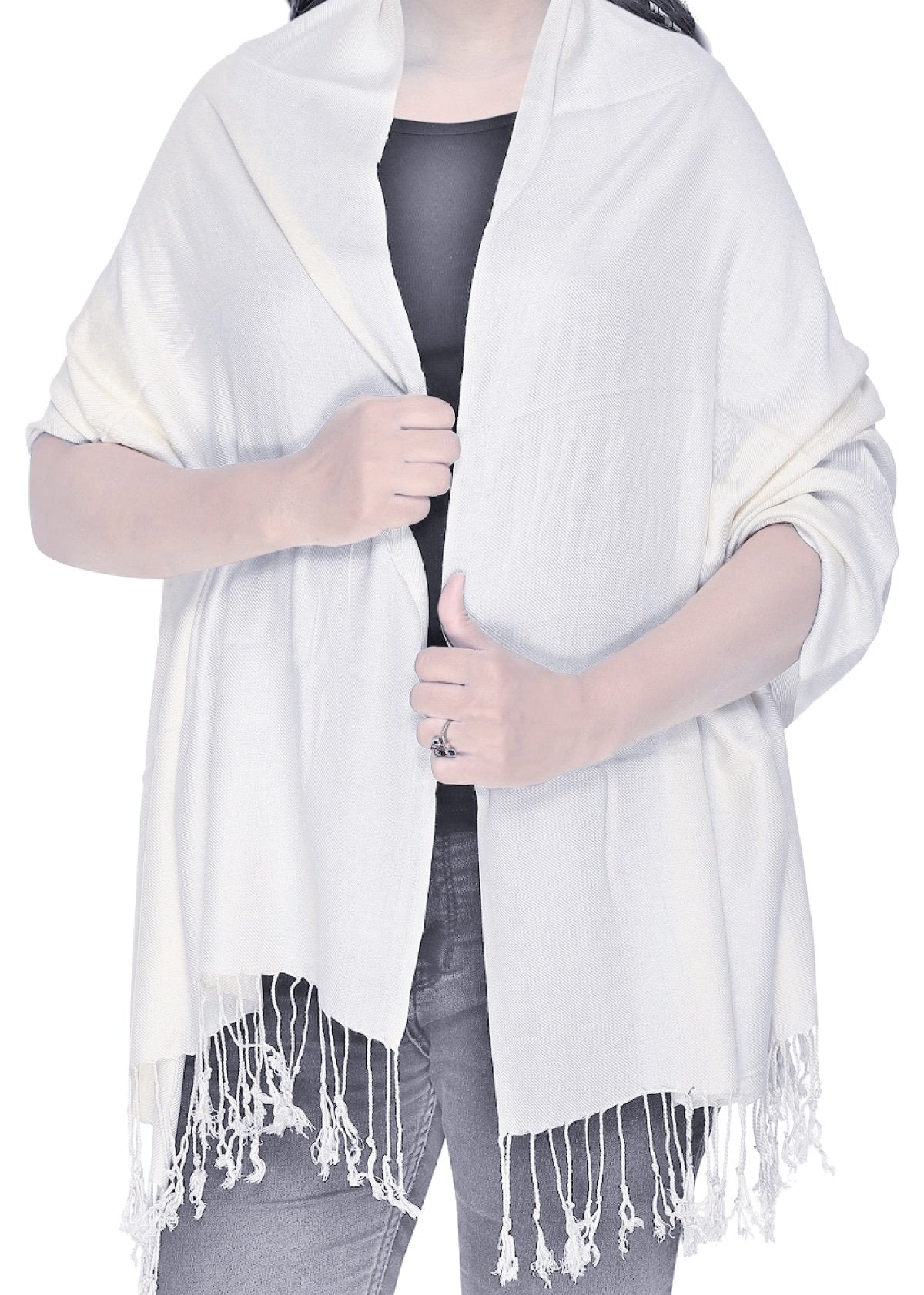 World of Shawls Plain Pashmina Scarf Hijab Shawl Stole Wrap Viscose