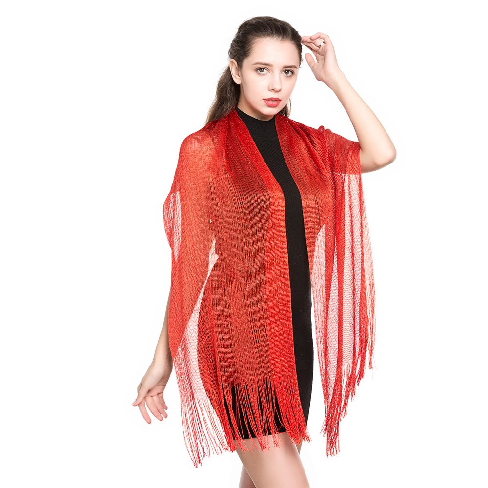 World of Shawls Scarf Wrap for Evening Dresses - Sheer Bridal Women's Scarves for Prom, Wedding, Party