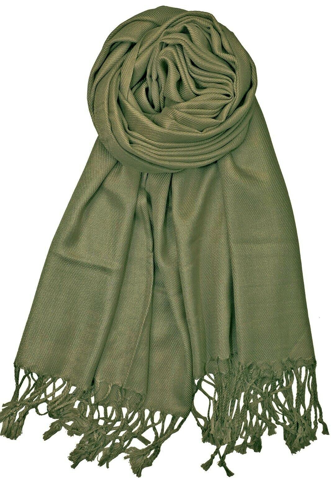 World of Shawls Plain Pashmina Scarf Hijab Shawl Stole Wrap Viscose