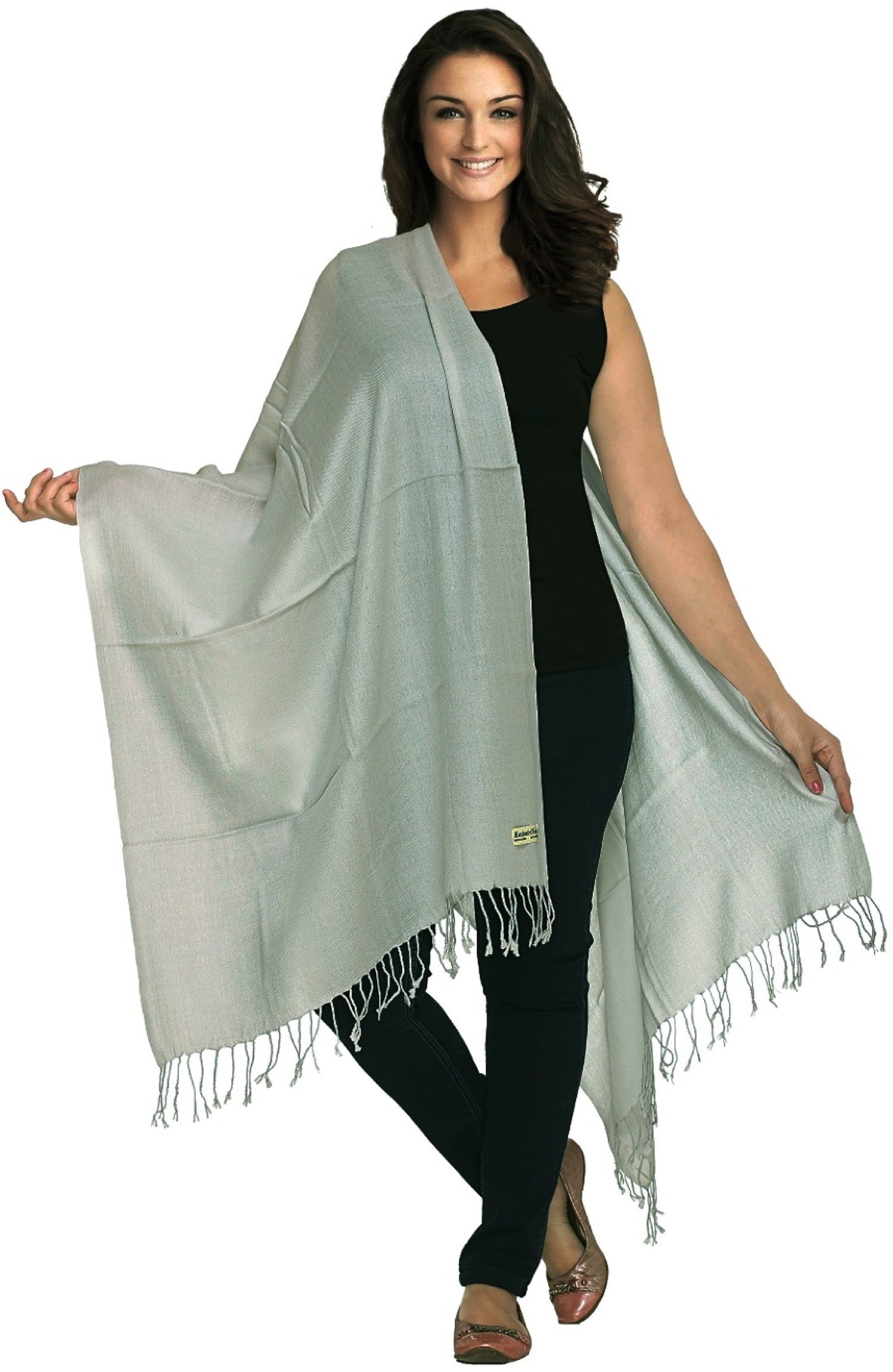World of Shawls Luxurious Kashmiri 100% Fine Wool Pashmina Shawl Wrap Scarf - 30 Colours Available