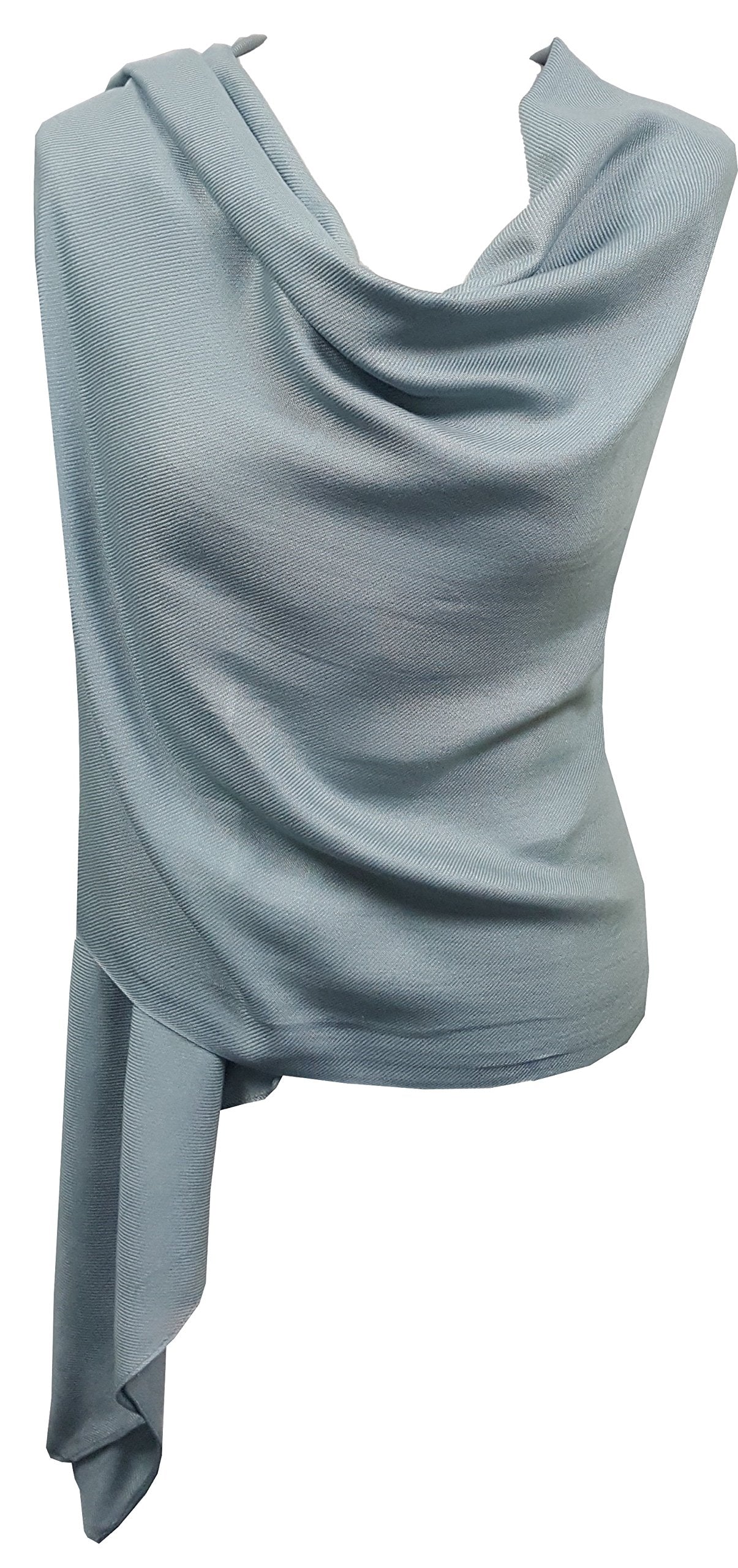 World of Shawls Pashmina To Go Unisex Extra Large Plain Pashmina Scarf Shawl Stole Wrap High Quality 100% Viscose