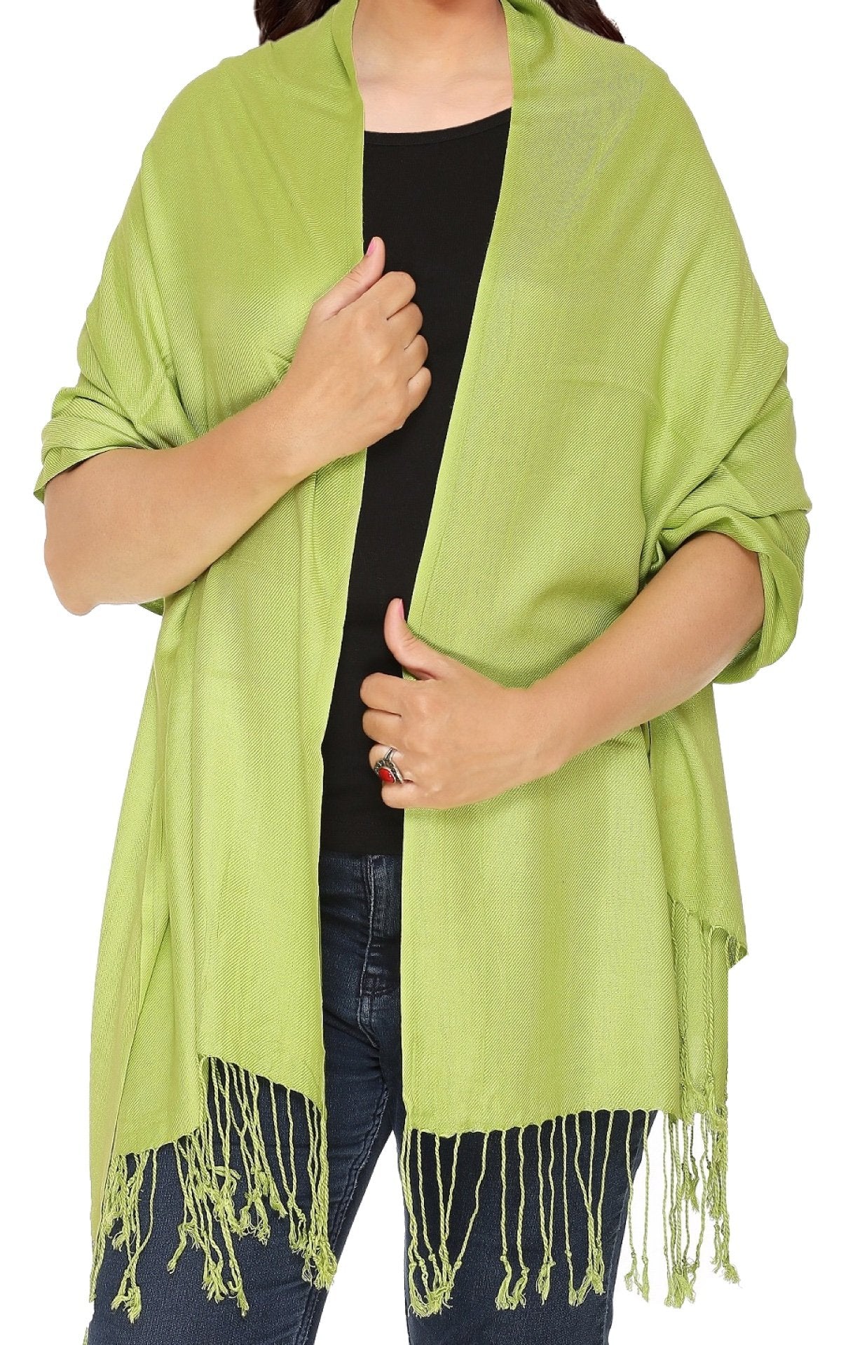 World of Shawls Plain Pashmina Scarf Hijab Shawl Stole Wrap Viscose
