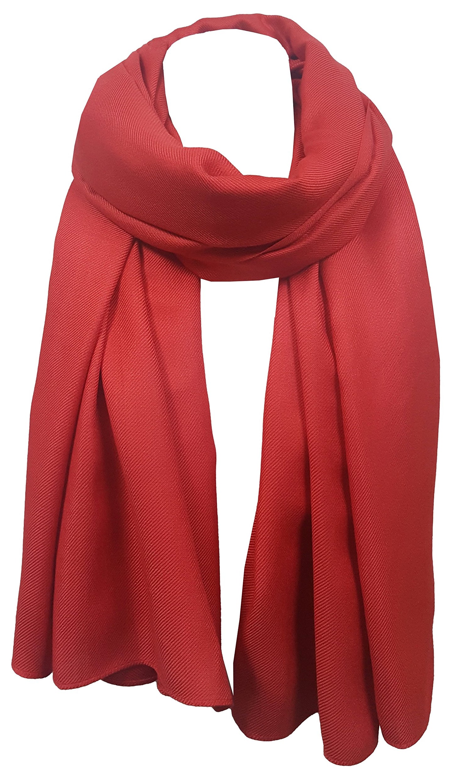 World of Shawls Pashmina To Go Unisex Extra Large Plain Pashmina Scarf Shawl Stole Wrap High Quality 100% Viscose
