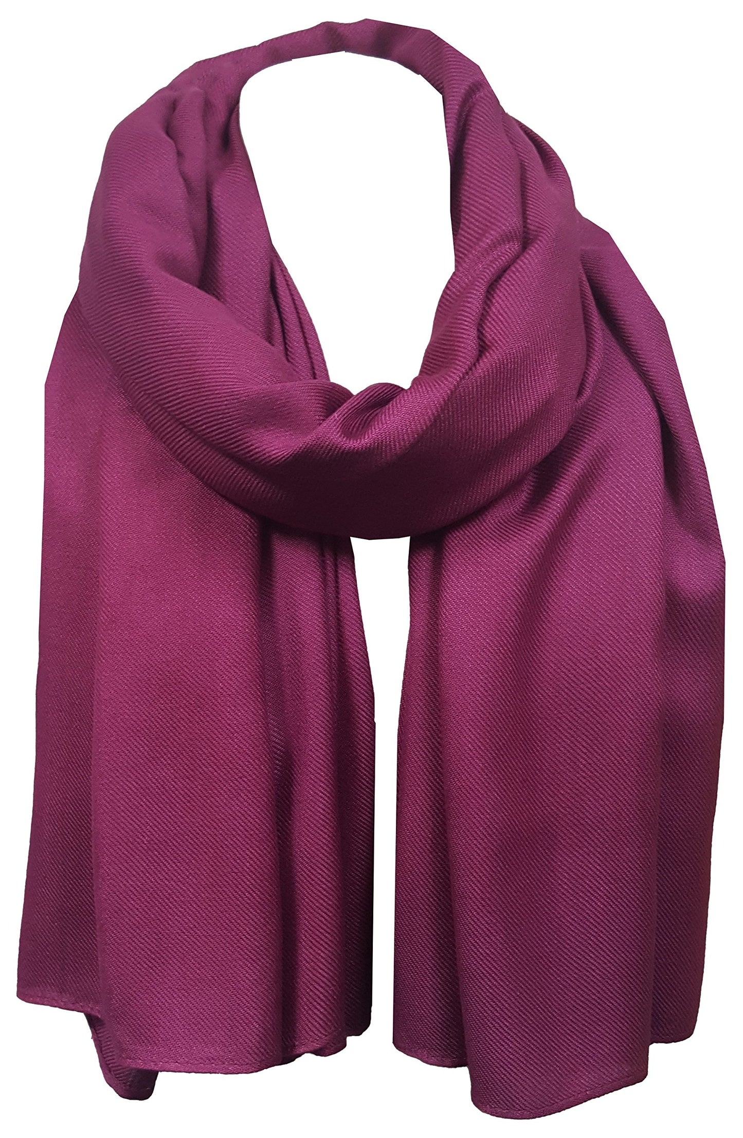 World of Shawls Pashmina To Go Unisex Extra Large Plain Pashmina Scarf Shawl Stole Wrap High Quality 100% Viscose