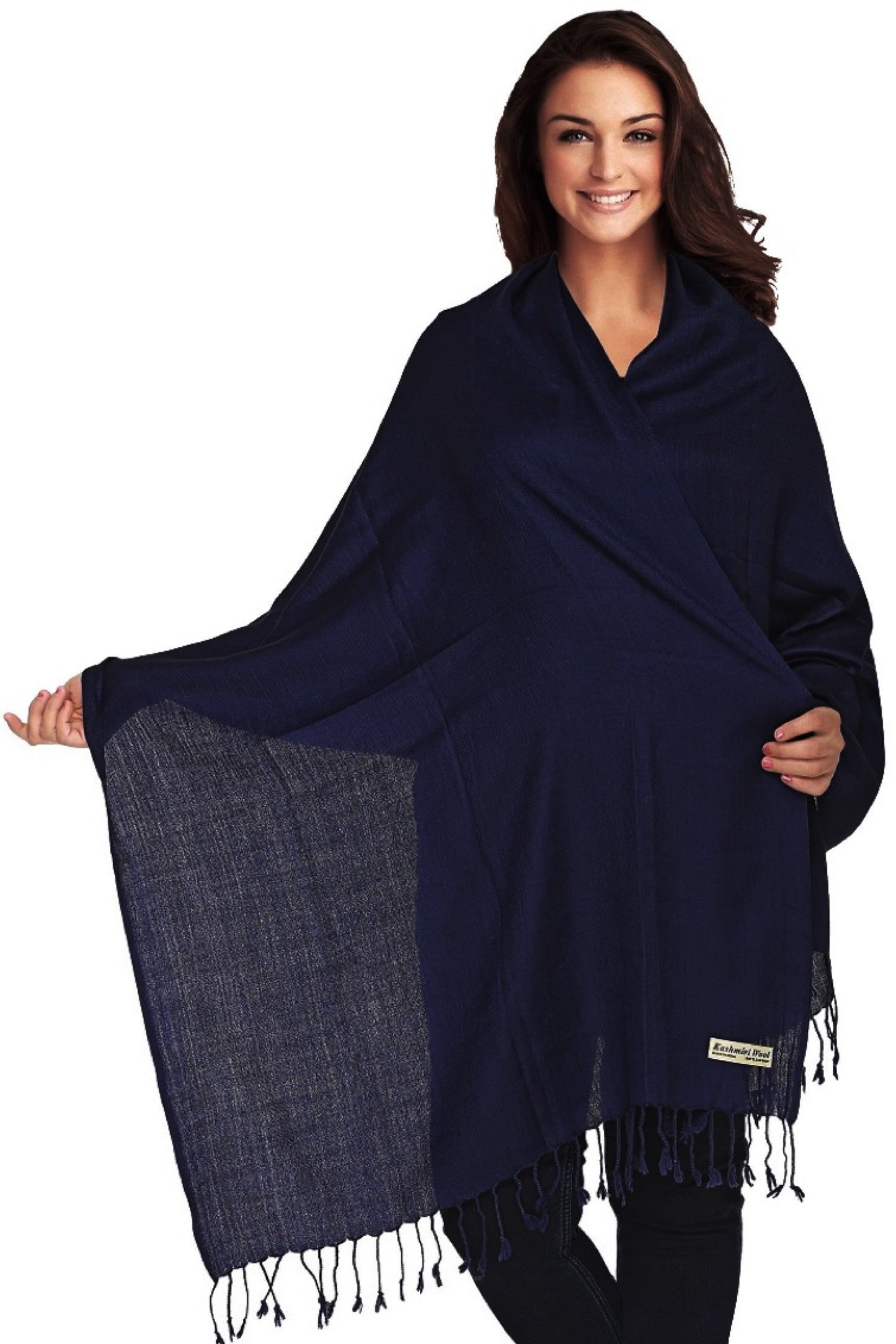 World of Shawls Luxurious Kashmiri 100% Fine Wool Pashmina Shawl Wrap Scarf - 30 Colours Available