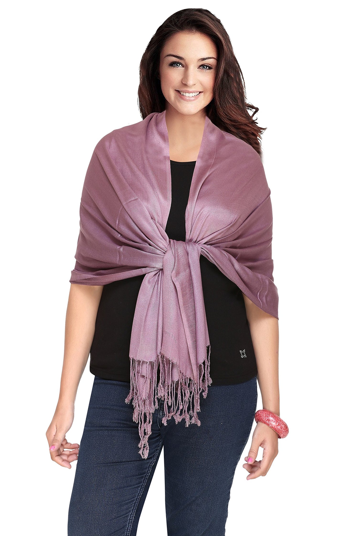 World of Shawls Plain Pashmina Scarf Hijab Shawl Stole Wrap Viscose
