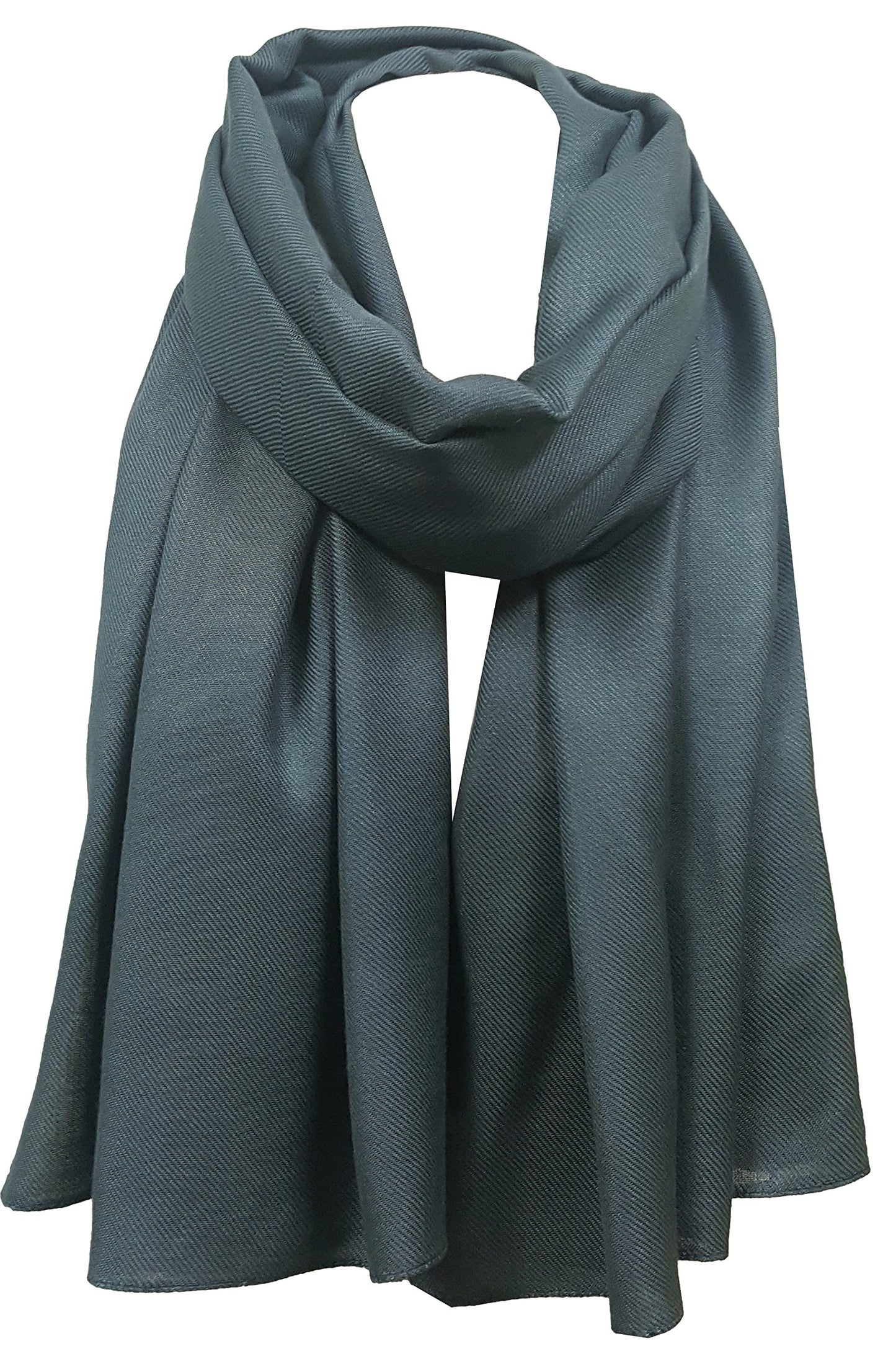 World of Shawls Pashmina To Go Unisex Extra Large Plain Pashmina Scarf Shawl Stole Wrap High Quality 100% Viscose