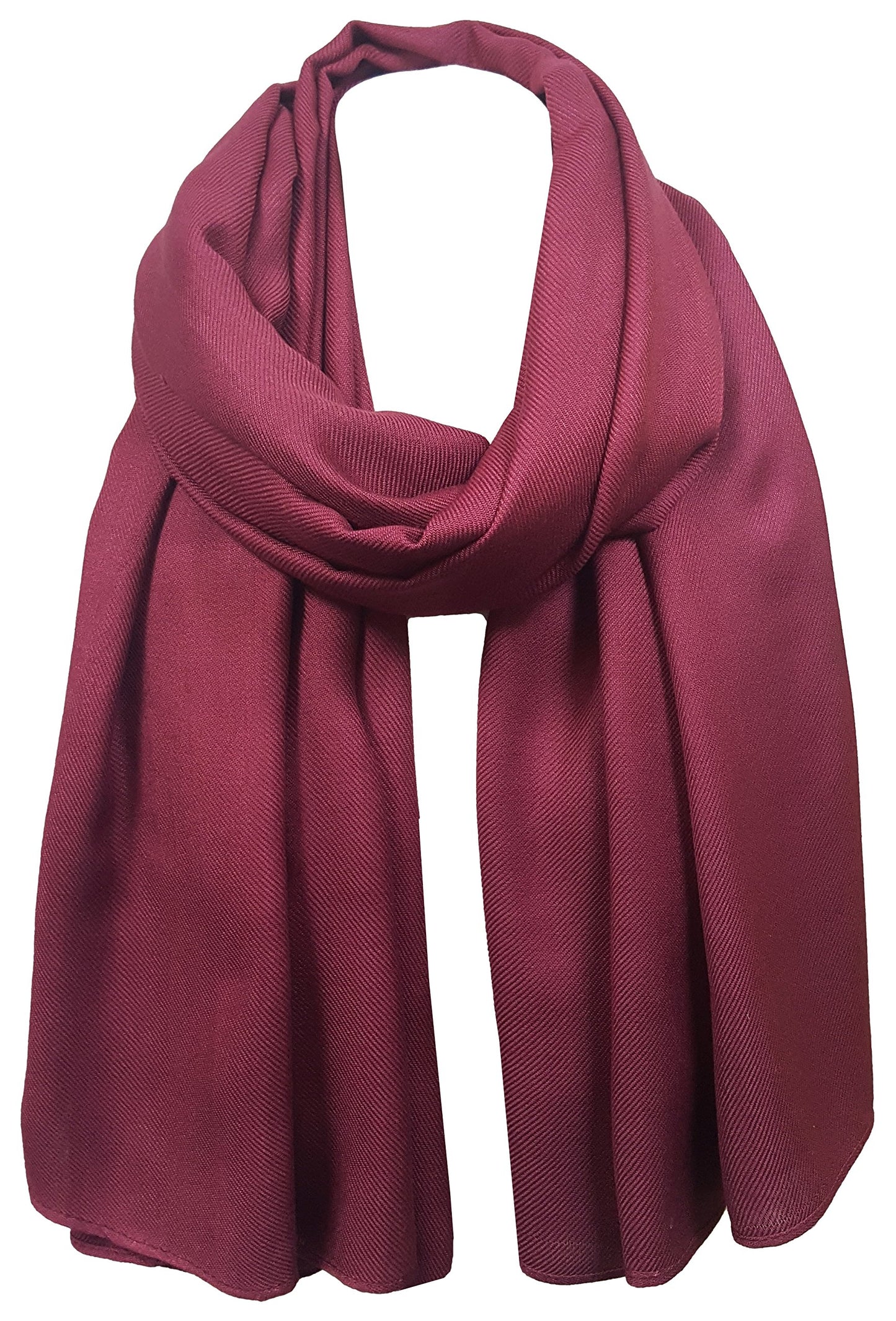 World of Shawls Pashmina To Go Unisex Extra Large Plain Pashmina Scarf Shawl Stole Wrap High Quality 100% Viscose