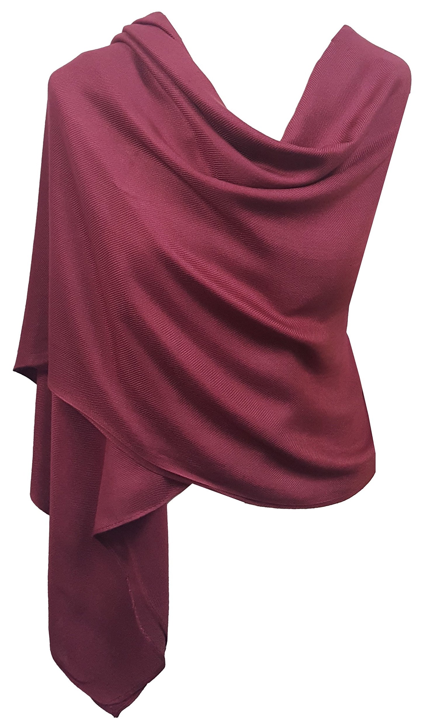 World of Shawls Pashmina To Go Unisex Extra Large Plain Pashmina Scarf Shawl Stole Wrap High Quality 100% Viscose