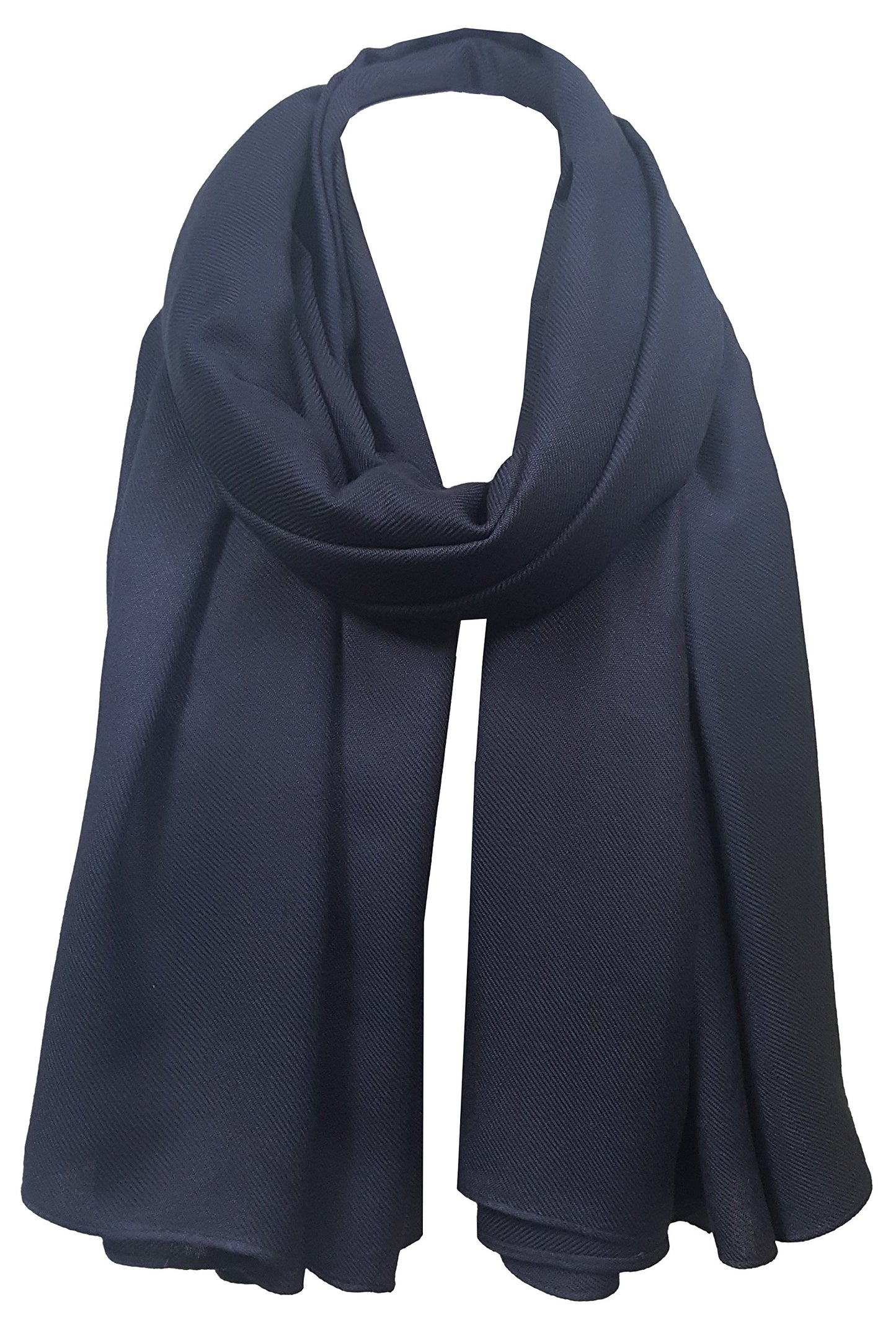 World of Shawls Pashmina To Go Unisex Extra Large Plain Pashmina Scarf Shawl Stole Wrap High Quality 100% Viscose