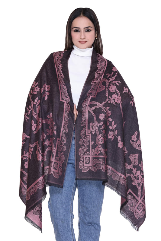 Women's Floral Print Scarf Shawl, 180 cm x 70 cm