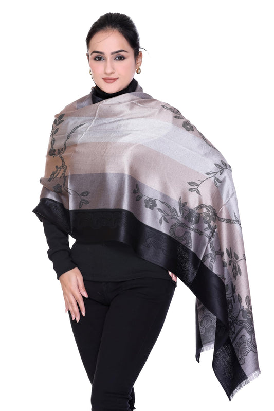 Women's Floral Print Scarf Shawl, 180 cm x 70 cm