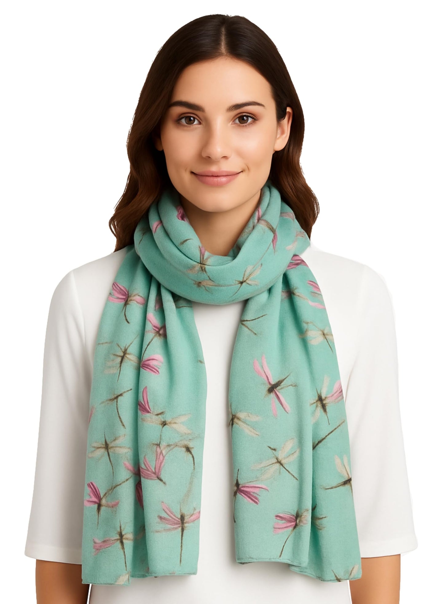 World of Shawls Women’s Lightweight Fashion Scarf – Soft Winter Wrap for Ladies, Long Shawl Scarf for Gifting, Bird & Floral Print Designs