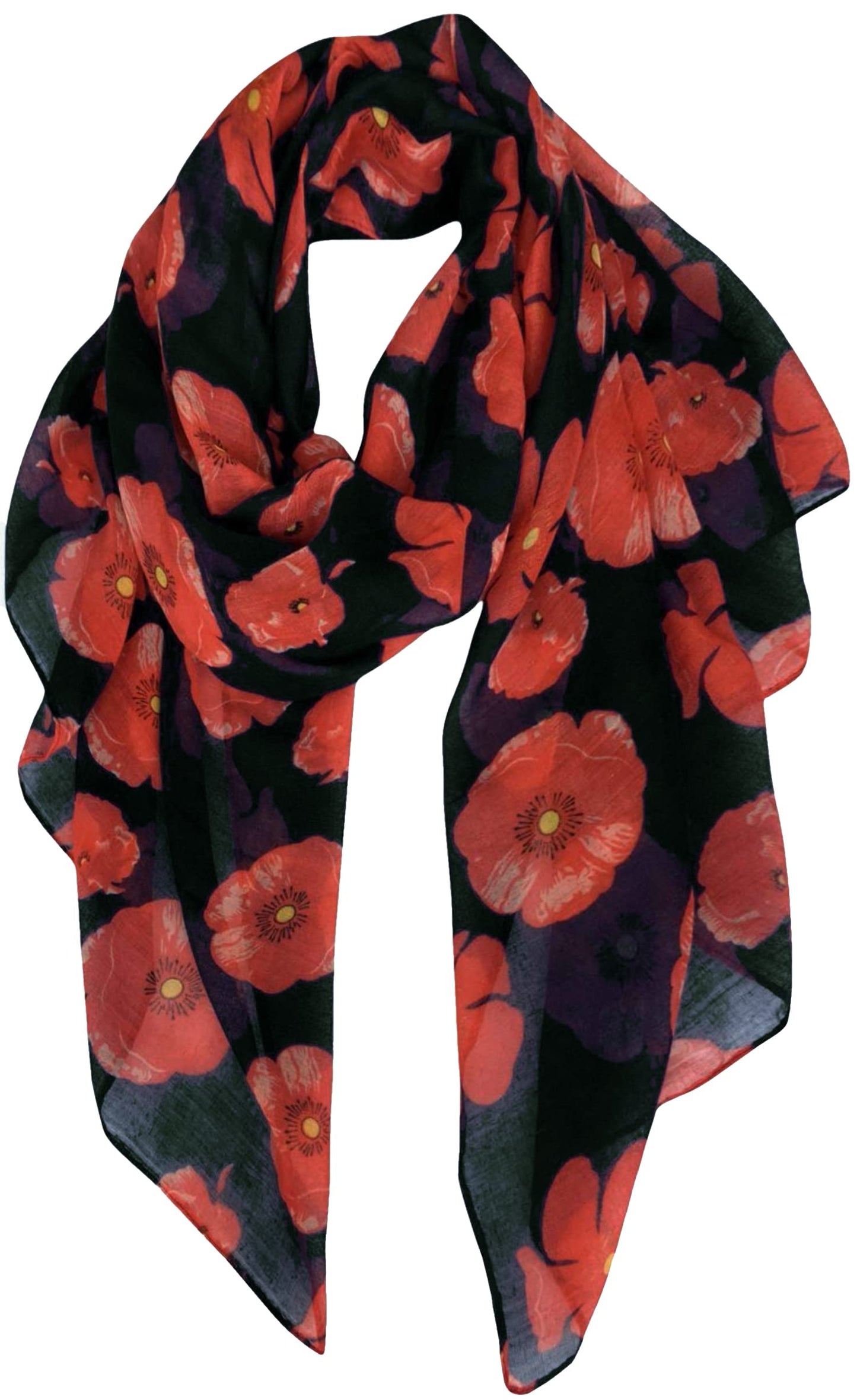 World of Shawls Women’s Lightweight Fashion Scarf – Soft Winter Wrap for Ladies, Long Shawl Scarf for Gifting, Bird & Floral Print Designs