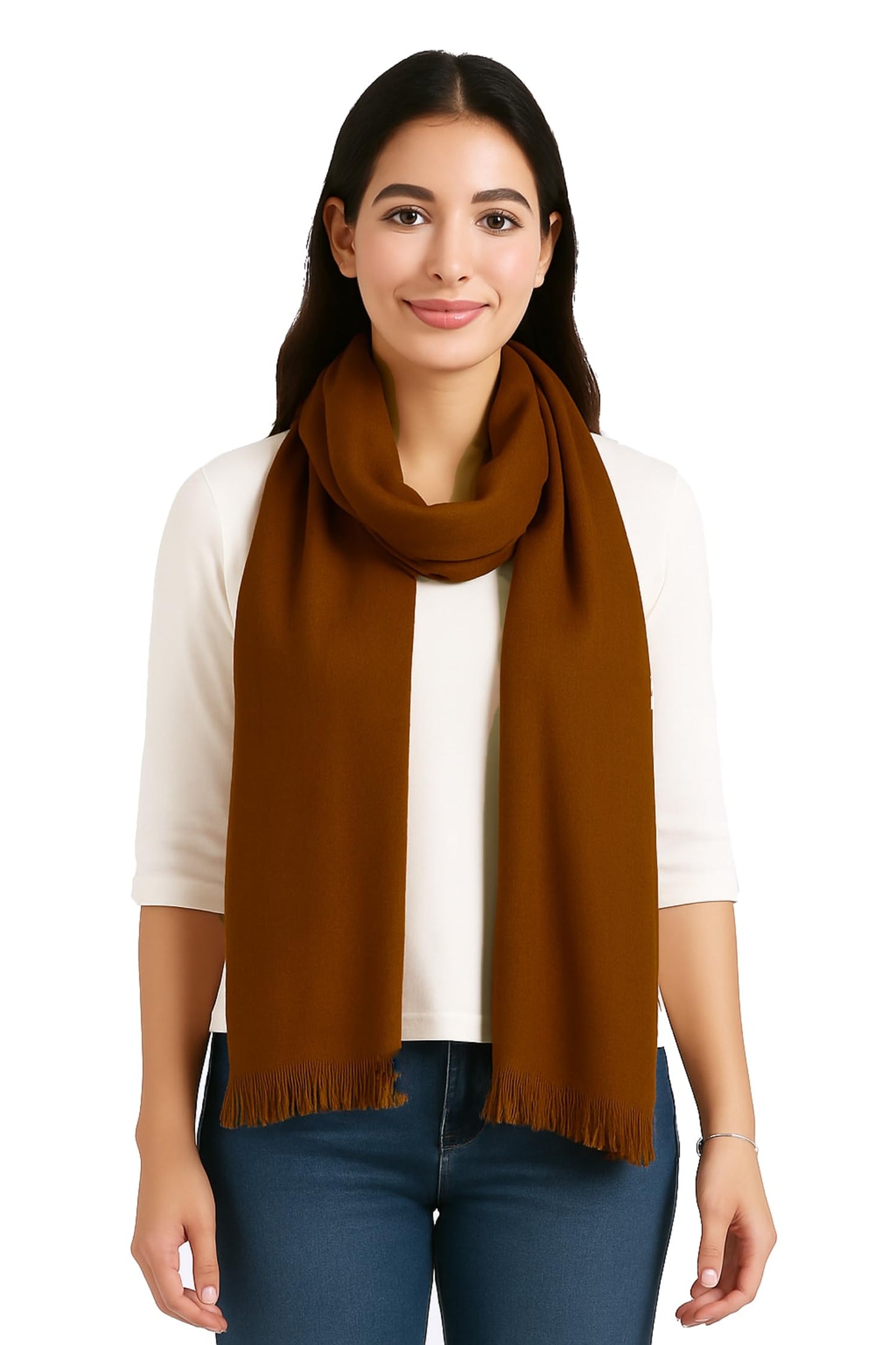 World of Shawls Soft Lightweight Scarf for Women – Classic Plain Wrap Shawl | Everyday Versatile Fashion Accessory