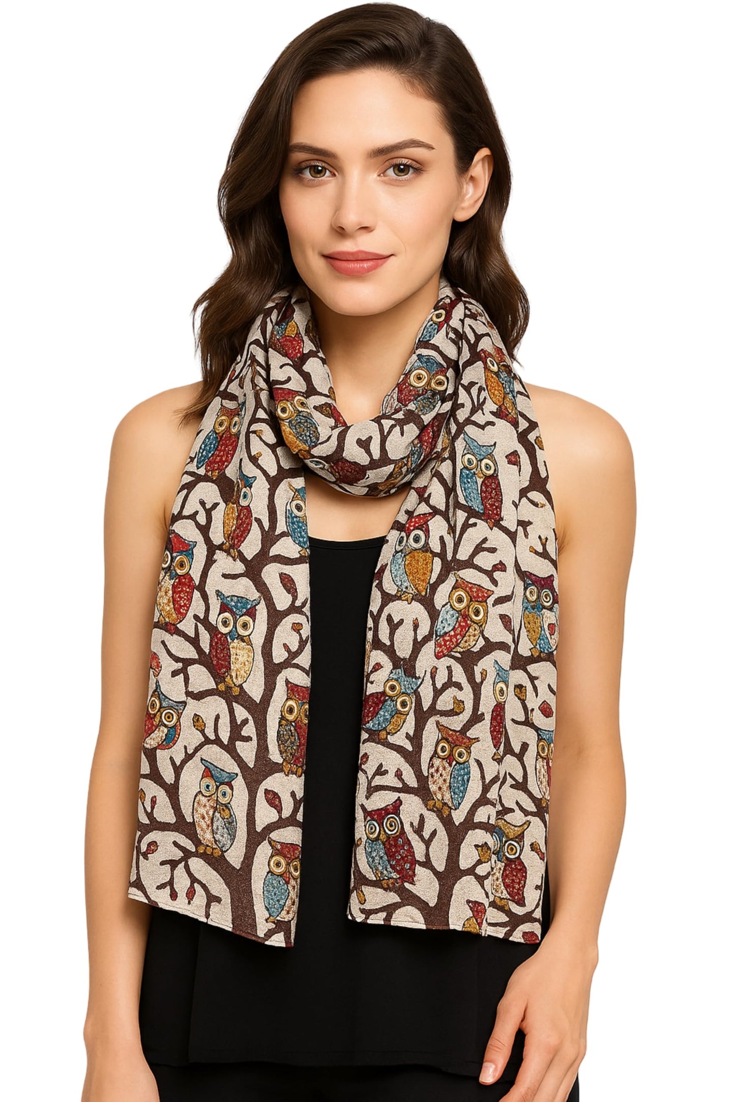 World of Shawls Women’s Lightweight Fashion Scarf – Soft Winter Wrap for Ladies, Long Shawl Scarf for Gifting, Bird & Floral Print Designs