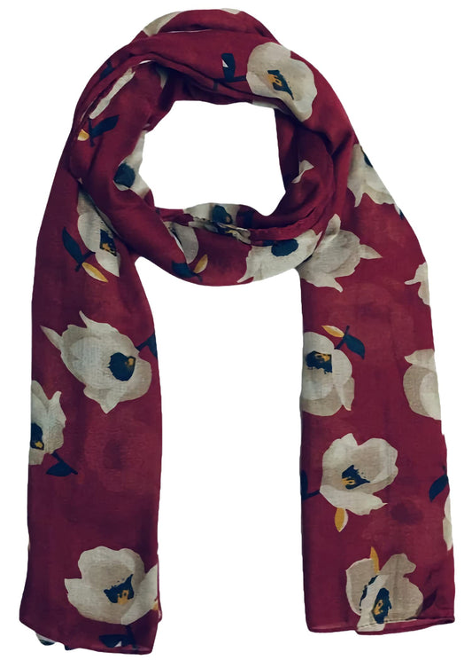 World of Shawls Floral Design Ladies Scarf Wrap Shawl