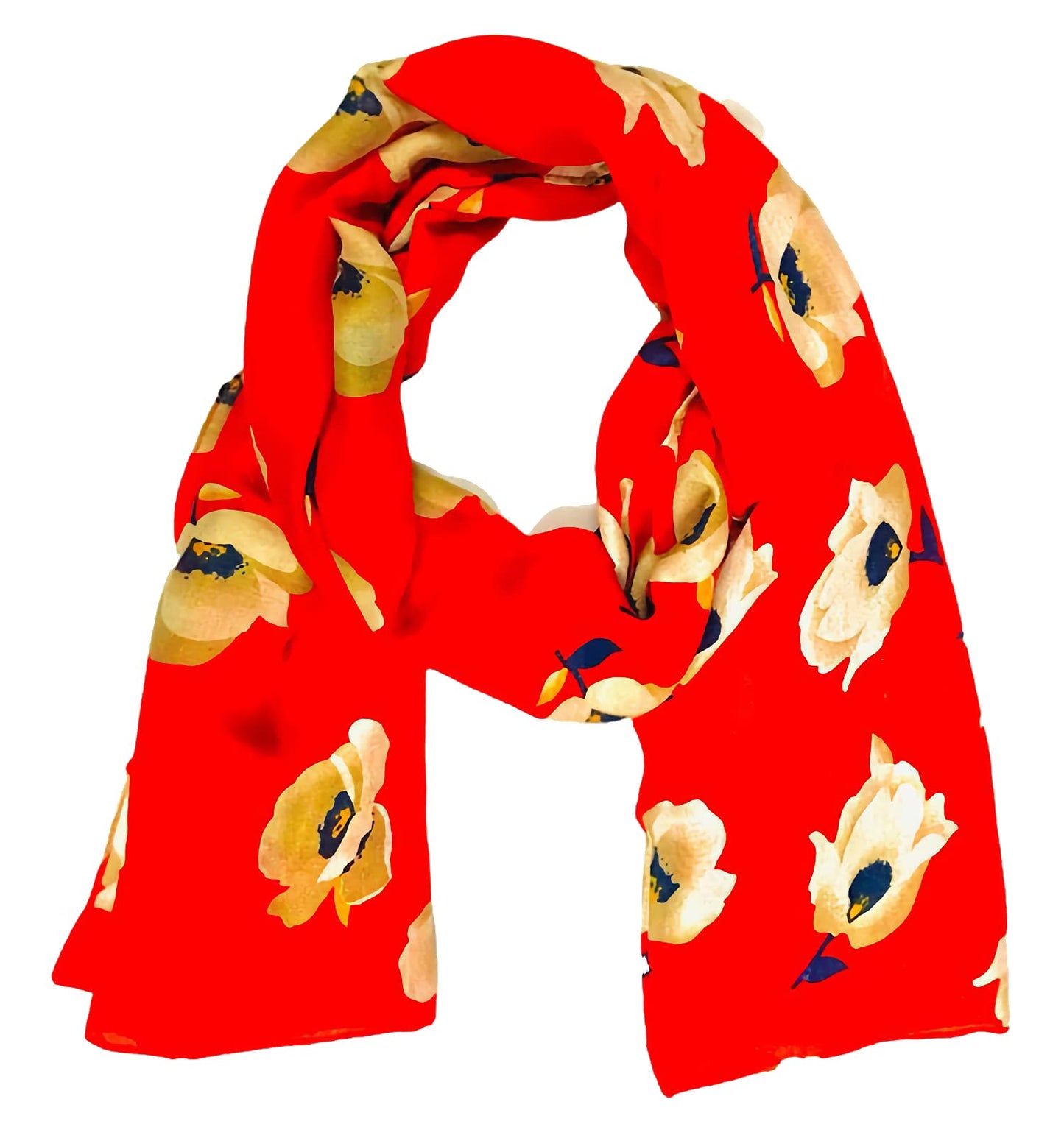 World of Shawls Floral Design Ladies Scarf Wrap Shawl