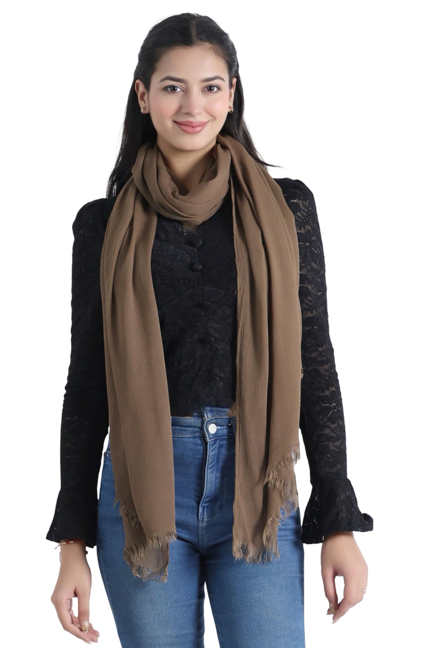 World of Shawls Soft Lightweight Scarf for Women – Classic Plain Wrap Shawl | Everyday Versatile Fashion Accessory