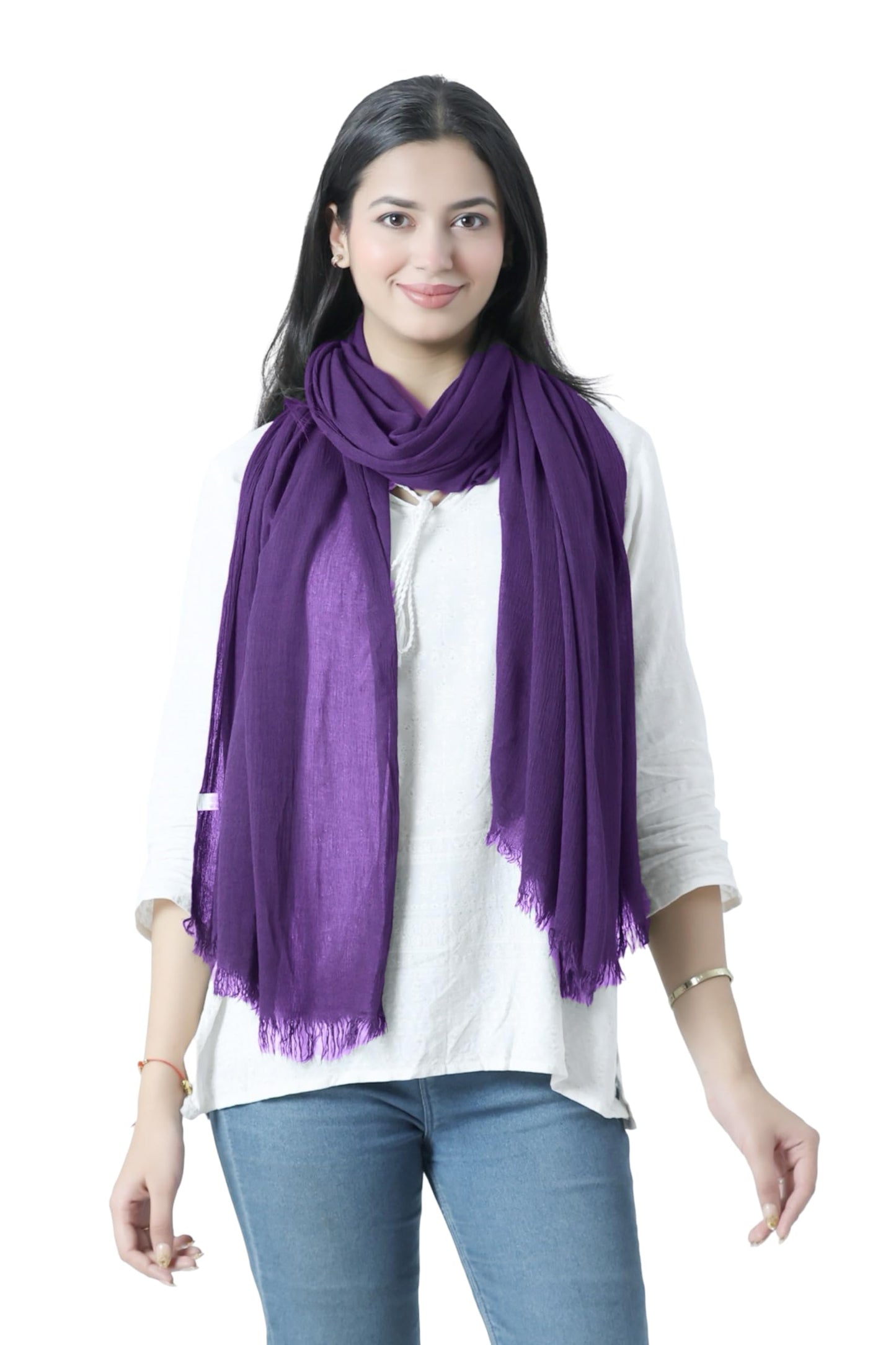 World of Shawls Soft Lightweight Scarf for Women – Classic Plain Wrap Shawl | Everyday Versatile Fashion Accessory