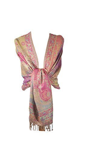Ladies Women' s Paisley Print Pashmina Feel Wrap Scarf Shawl Stole Hijab Head Scarf