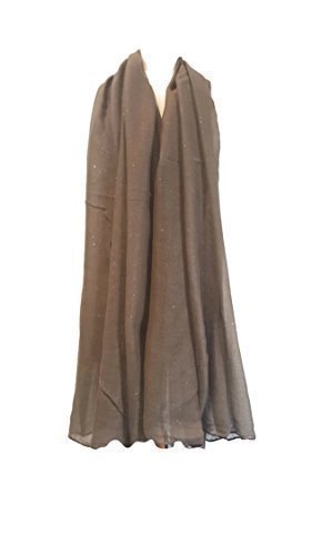 World of Shawls New Ladies Womens Glitter Sparkle Stardust Scarf Scarves Maxi Wrap - Stardust Plain/Beaded/Embroidered/Lace