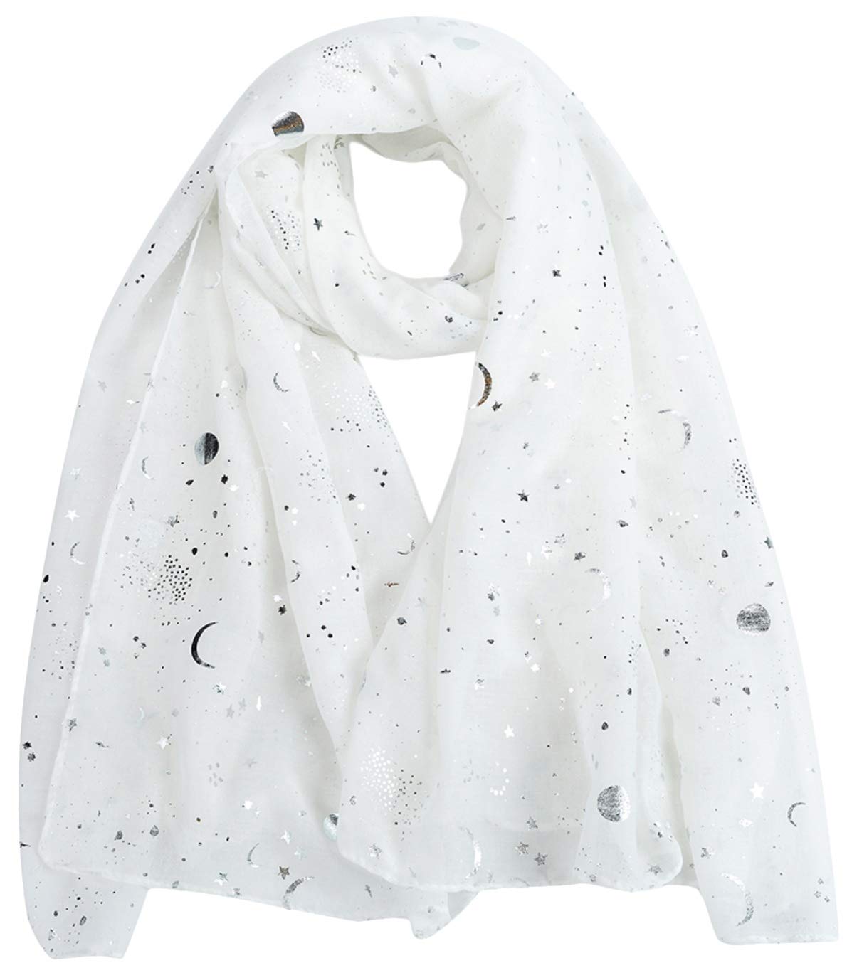World of Shawls New Ladies Womens Glitter Sparkle Stardust Scarf Scarves Maxi Wrap - Stardust Plain/Beaded/Embroidered/Lace