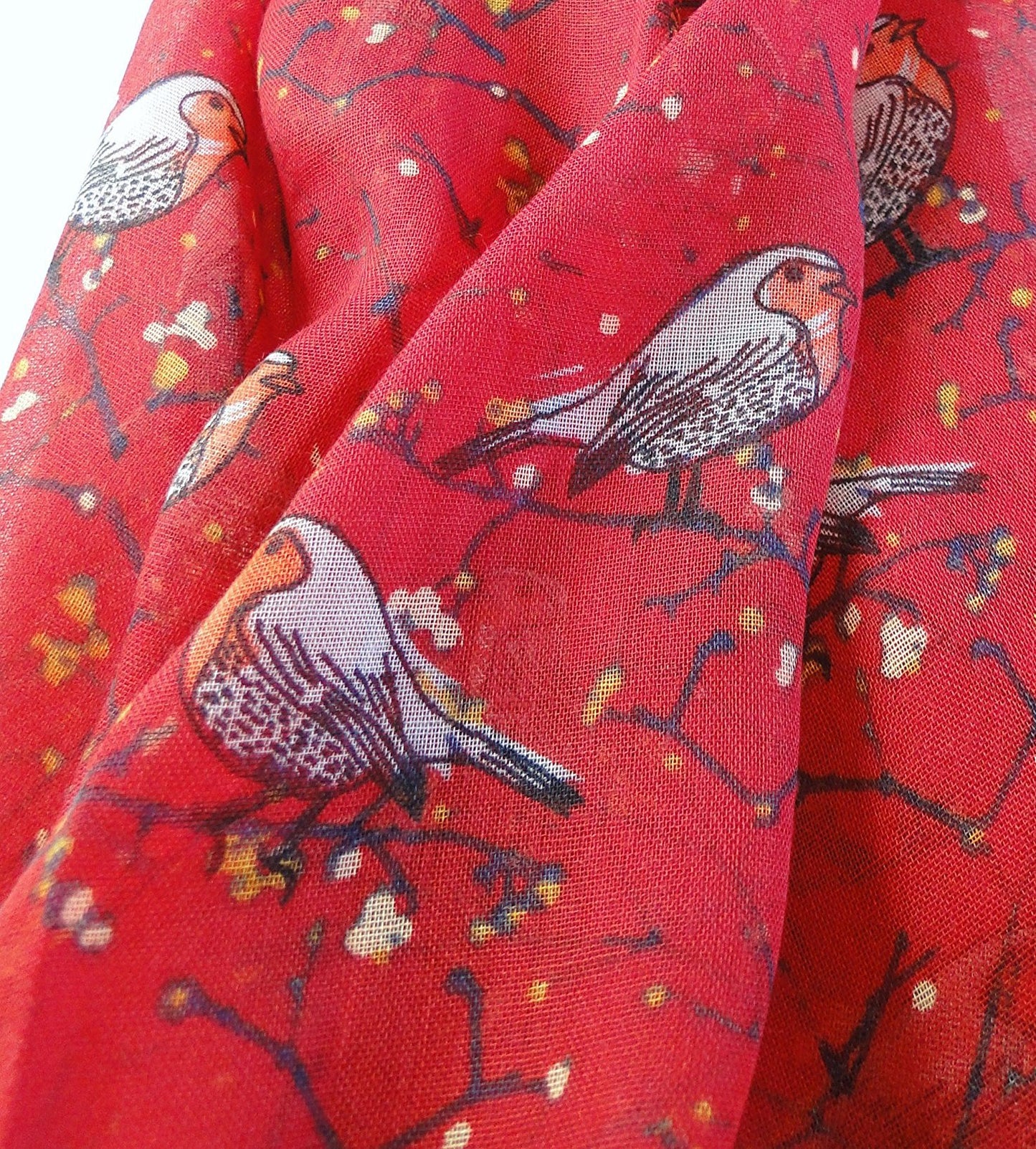 World of Shawls Women’s Lightweight Fashion Scarf – Soft Winter Wrap for Ladies, Long Shawl Scarf for Gifting, Bird & Floral Print Designs