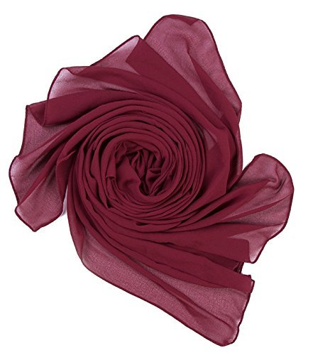World of Shawls Ladies Chic Breezy Flowing Bubble Chiffon Scarf Stole Wedding Party Occasion Prom