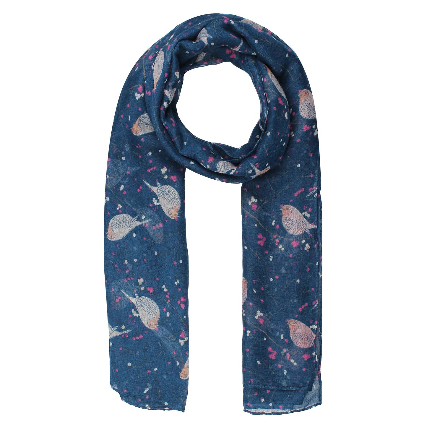 World of Shawls Women’s Lightweight Fashion Scarf – Soft Winter Wrap for Ladies, Long Shawl Scarf for Gifting, Bird & Floral Print Designs
