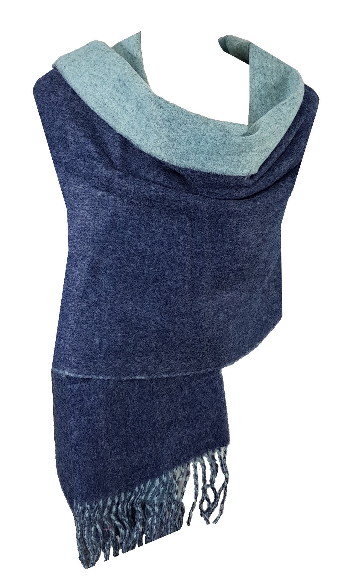 World of Shawls Reversible Winter Scarf Wrap Blanket Shawl Warm Soft Cozy