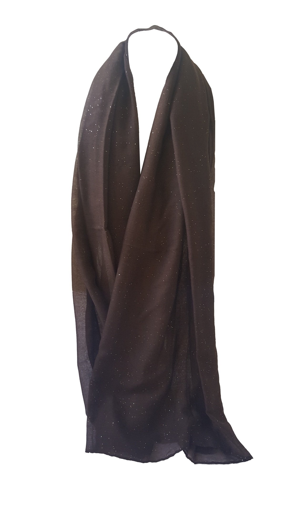 World of Shawls New Ladies Womens Glitter Sparkle Stardust Scarf Scarves Maxi Wrap - Stardust Plain/Beaded/Embroidered/Lace