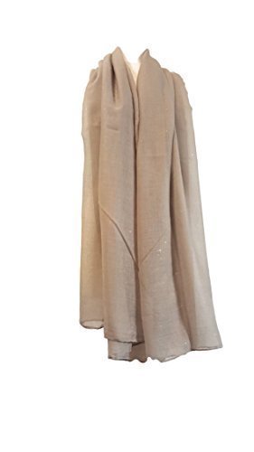 World of Shawls New Ladies Womens Glitter Sparkle Stardust Scarf Scarves Maxi Wrap - Stardust Plain/Beaded/Embroidered/Lace