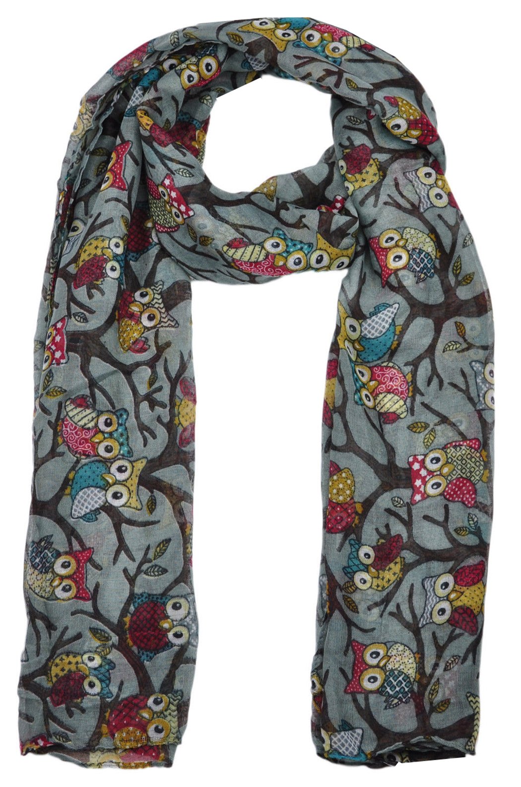 World of Shawls Women’s Lightweight Fashion Scarf – Soft Winter Wrap for Ladies, Long Shawl Scarf for Gifting, Bird & Floral Print Designs