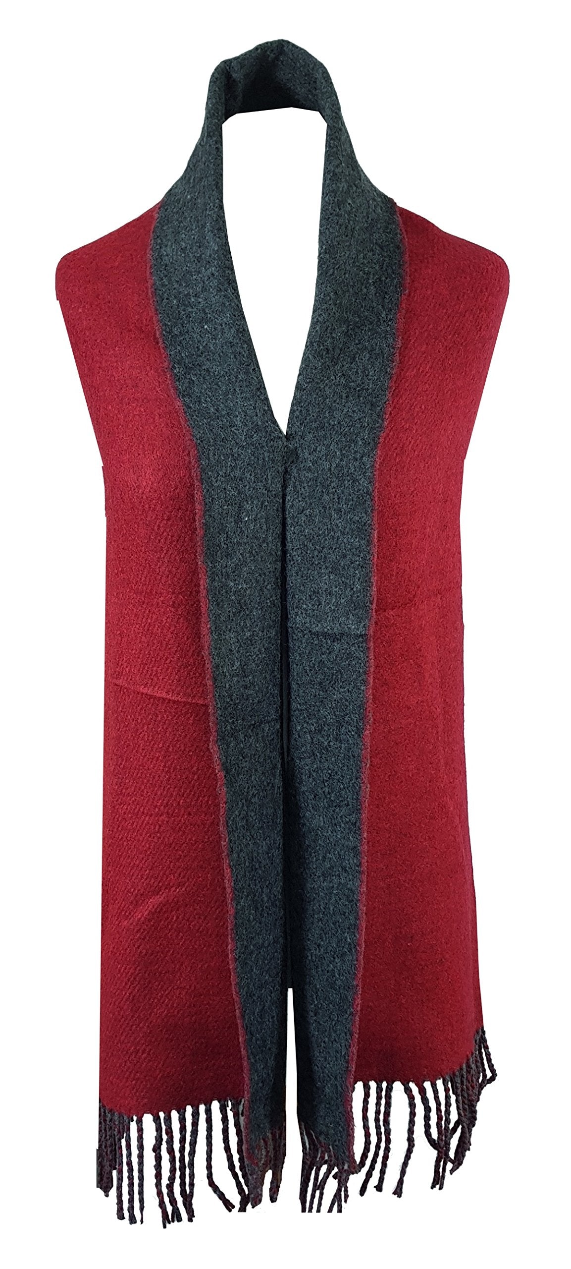 World of Shawls Reversible Winter Scarf Wrap Blanket Shawl Warm Soft Cozy
